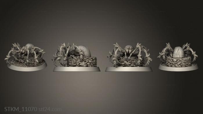 Figurines heroes, monsters and demons (Creature Giant Spider, STKM_11070) 3D models for cnc