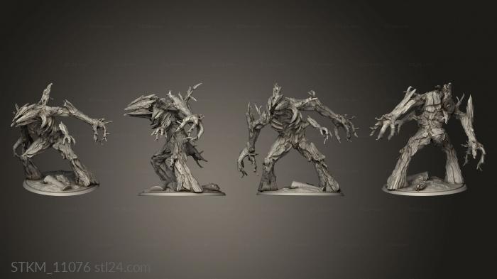 Figurines heroes, monsters and demons (Treant Soldier Skinny, STKM_11076) 3D models for cnc