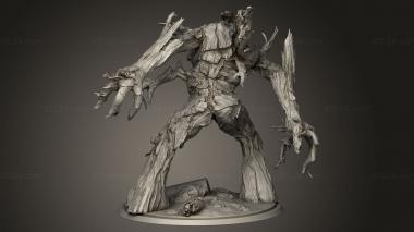 Figurines heroes, monsters and demons (Treant Soldier Skinny, STKM_11076) 3D models for cnc