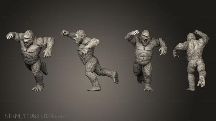 Figurines heroes, monsters and demons (Godzilla vs Kong Diorama, STKM_11085) 3D models for cnc
