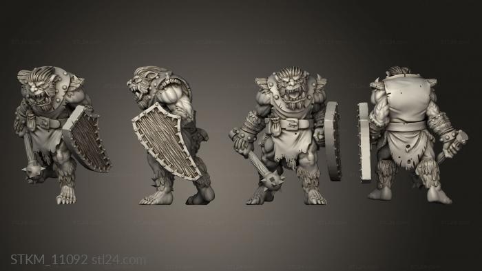 Figurines heroes, monsters and demons (Bugbear, STKM_11092) 3D models for cnc