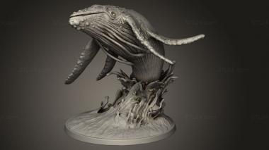 Figurines heroes, monsters and demons (Whale Spirit, STKM_11094) 3D models for cnc