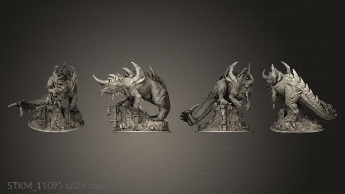 Figurines heroes, monsters and demons (Tarrasque Titan, STKM_11095) 3D models for cnc