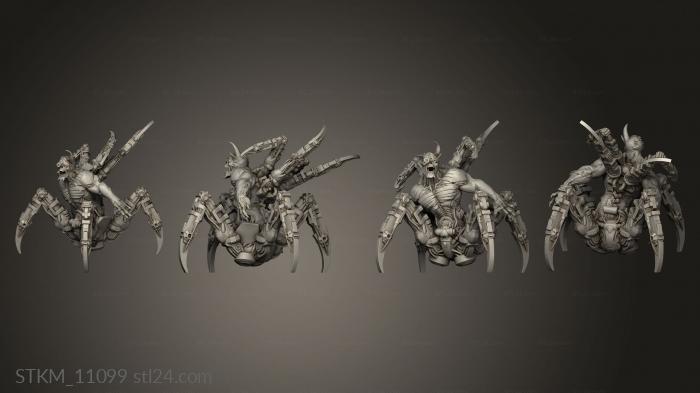 Figurines heroes, monsters and demons (Clockwarped Demon Needs Cyborg Rock, STKM_11099) 3D models for cnc