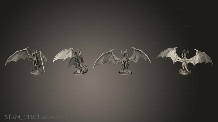 Figurines heroes, monsters and demons (Ancient Green Dragon ted, STKM_11101) 3D models for cnc