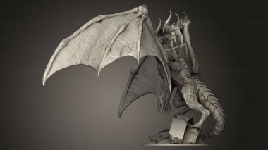 Figurines heroes, monsters and demons (Ancient Green Dragon ted, STKM_11101) 3D models for cnc