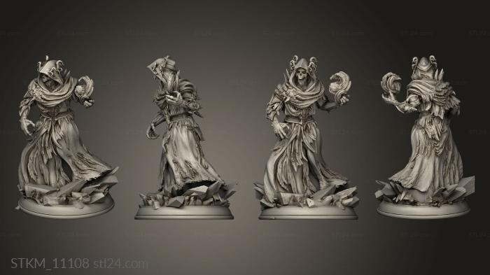 Figurines heroes, monsters and demons (The Thawing Dead Falling Moon Thirazar, STKM_11108) 3D models for cnc