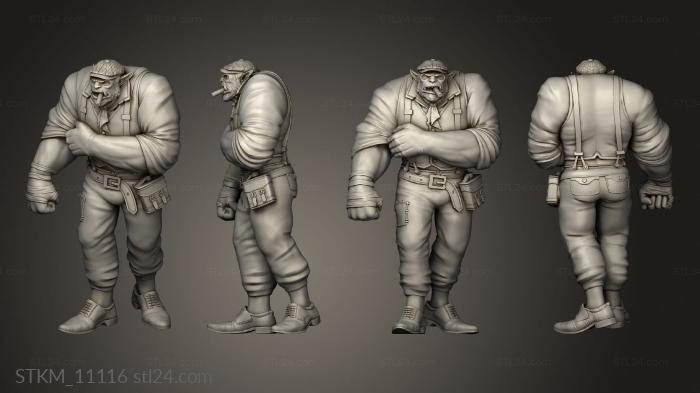 Figurines heroes, monsters and demons (City Dreams Henchman, STKM_11116) 3D models for cnc