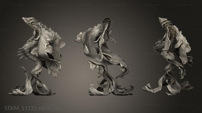 Статуэтки герои, монстры и демоны (Морской Дракон Кои, STKM_11122) 3D модель для ЧПУ станка