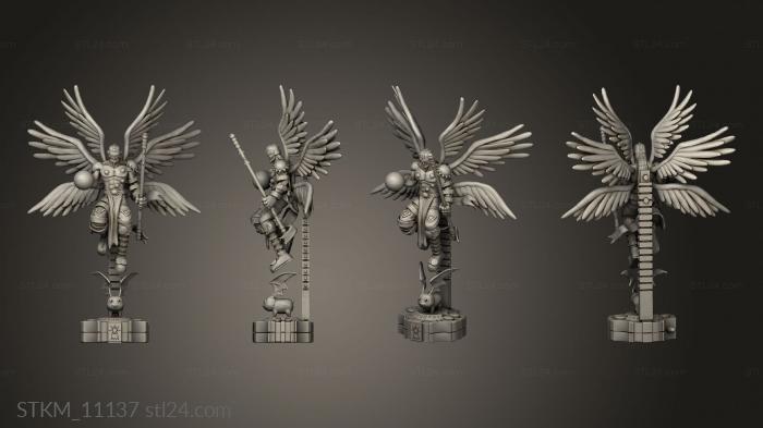 Figurines heroes, monsters and demons (angemon evolution, STKM_11137) 3D models for cnc