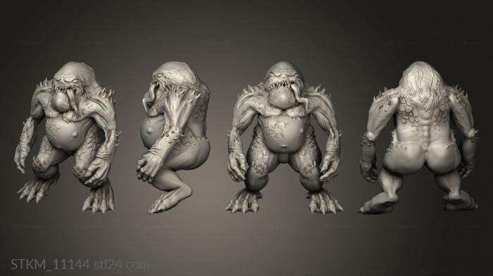 Figurines heroes, monsters and demons (Base, STKM_11144) 3D models for cnc