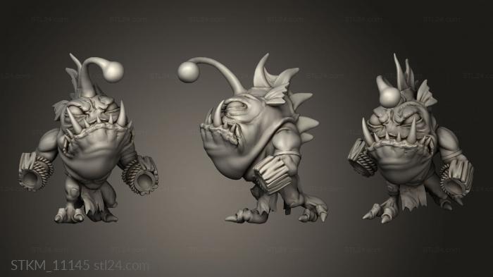 Figurines heroes, monsters and demons (Kingdom Coralan Lophinite, STKM_11145) 3D models for cnc