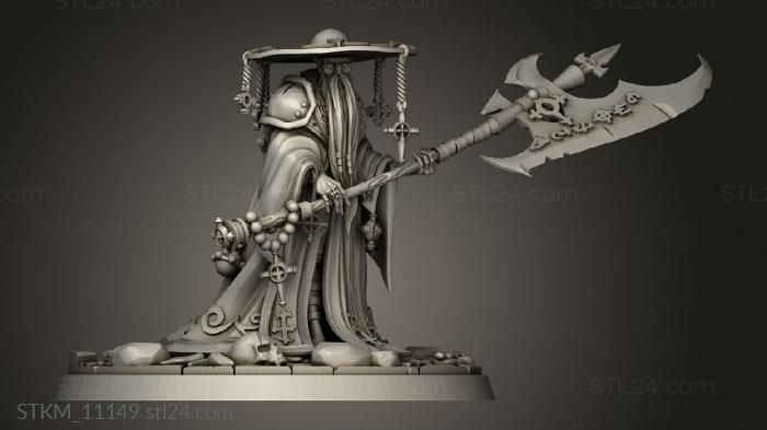 Figurines heroes, monsters and demons (Father During the Undead Undead Axe, STKM_11149) 3D models for cnc