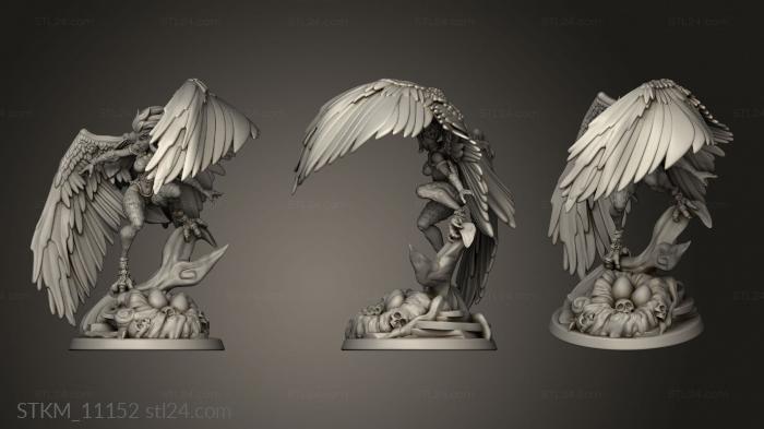 Figurines heroes, monsters and demons (Aarakocra Harpy, STKM_11152) 3D models for cnc
