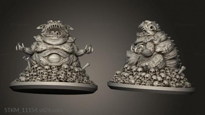 Figurines heroes, monsters and demons (Elder Gods Tsathoggua and, STKM_11154) 3D models for cnc