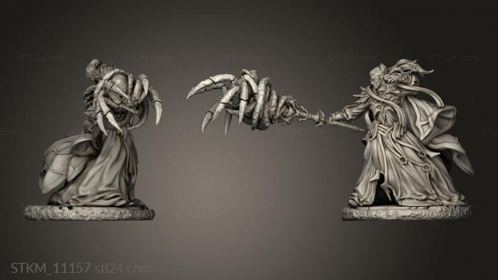 Figurines heroes, monsters and demons (The Queens Web Underworld Dark Elves Arcane Archmage, STKM_11157) 3D models for cnc