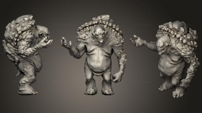 Figurines heroes, monsters and demons (Rock Troll (Witcher 3), STKM_1116) 3D models for cnc