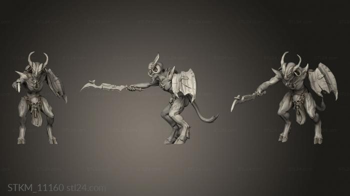 Figurines heroes, monsters and demons (Soul Scavengers Lance Scavenger Champ, STKM_11160) 3D models for cnc