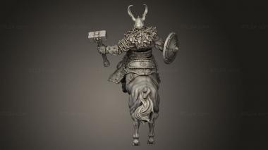 Figurines heroes, monsters and demons (Centaur male, STKM_11168) 3D models for cnc