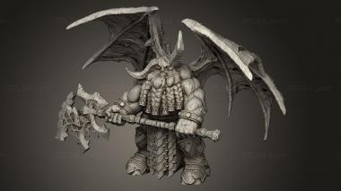 Figurines heroes, monsters and demons (Chaos, STKM_11170) 3D models for cnc