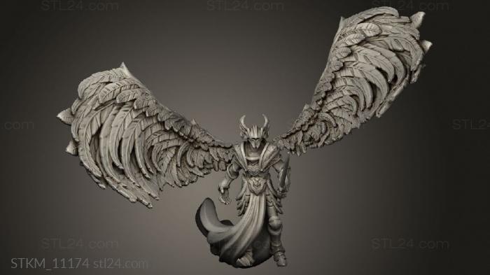 Figurines heroes, monsters and demons (Angel Justicar, STKM_11174) 3D models for cnc