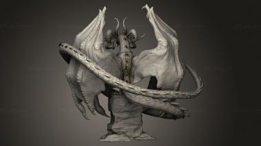 Figurines heroes, monsters and demons (Arcane DRAGON, STKM_11177) 3D models for cnc