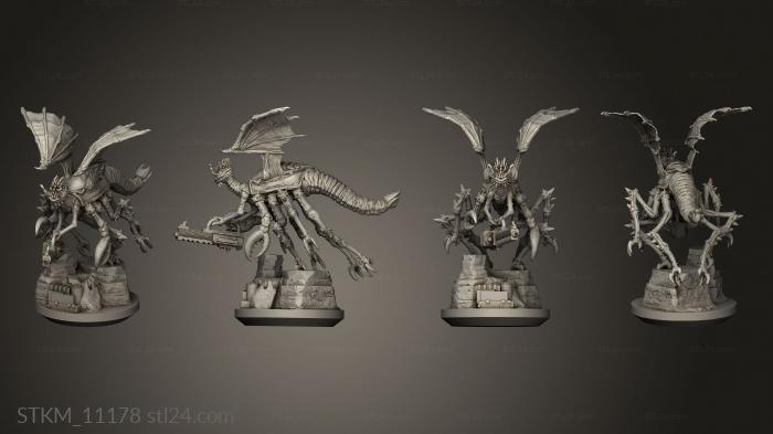 Figurines heroes, monsters and demons (Elder Gods Mi go, STKM_11178) 3D models for cnc