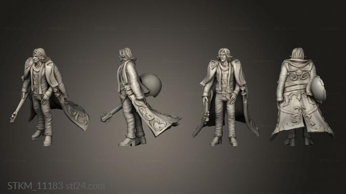 Figurines heroes, monsters and demons (Adrian The Itherian Bard, STKM_11183) 3D models for cnc