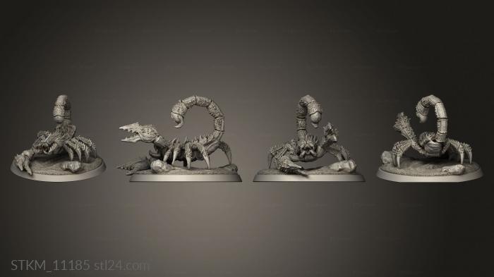 Figurines heroes, monsters and demons (Buried Tomb Monstrous Scorpion, STKM_11185) 3D models for cnc