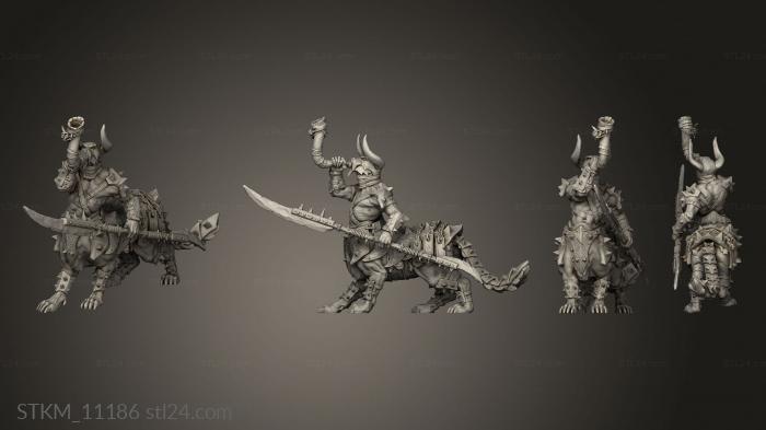 Figurines heroes, monsters and demons (BEASTMEN Centaur Musician, STKM_11186) 3D models for cnc