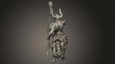 Figurines heroes, monsters and demons (BEASTMEN Centaur Musician, STKM_11186) 3D models for cnc