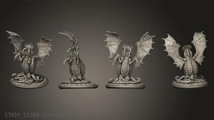 Figurines heroes, monsters and demons (Elder Gods Thing, STKM_11188) 3D models for cnc