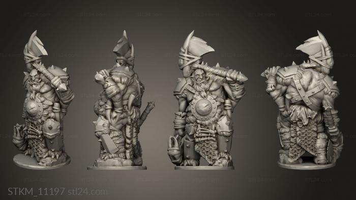 Figurines heroes, monsters and demons (Ogre varb, STKM_11197) 3D models for cnc