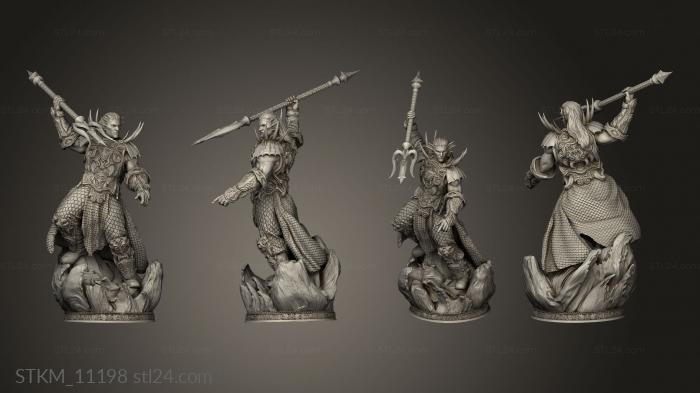 Figurines heroes, monsters and demons (Hunters Killers Torrent, STKM_11198) 3D models for cnc