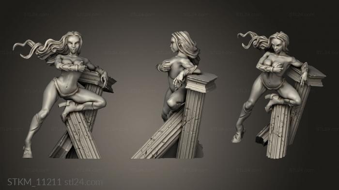 Figurines heroes, monsters and demons (Fantasy Vampire pinup russian, STKM_11211) 3D models for cnc