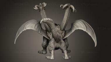 Figurines heroes, monsters and demons (Chimaera, STKM_11213) 3D models for cnc