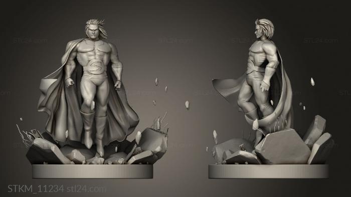 Figurines heroes, monsters and demons (Sentry, STKM_11234) 3D models for cnc