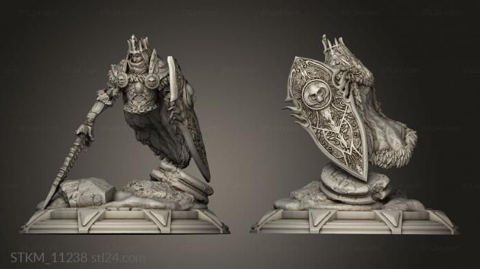 Figurines heroes, monsters and demons (The Thawing Dead Fallen Yin Slim Mounted, STKM_11238) 3D models for cnc