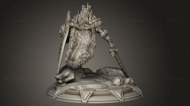 Figurines heroes, monsters and demons (The Thawing Dead Fallen Yin Slim Mounted, STKM_11238) 3D models for cnc