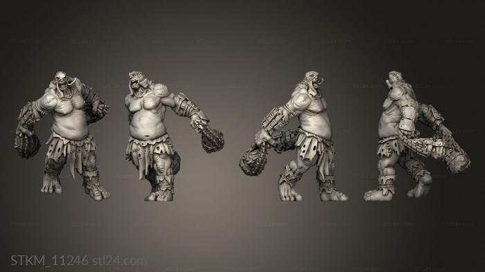 Figurines heroes, monsters and demons (Titan flails, STKM_11246) 3D models for cnc