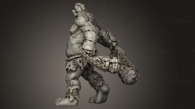 Figurines heroes, monsters and demons (Titan flails, STKM_11246) 3D models for cnc