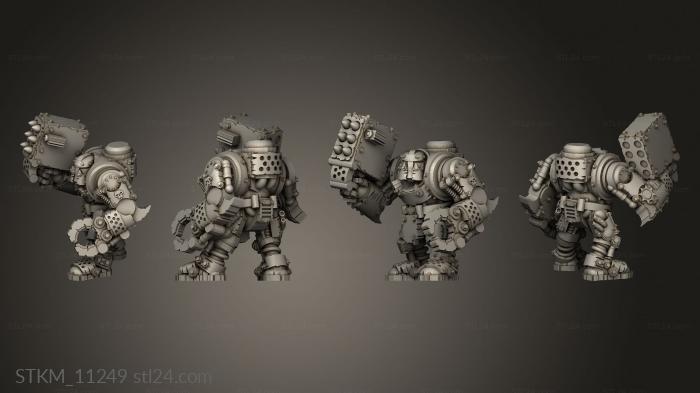 Figurines heroes, monsters and demons (Tinbot Gunners, STKM_11249) 3D models for cnc