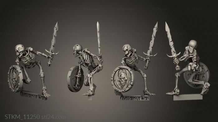 Figurines heroes, monsters and demons (heroes batch, STKM_11250) 3D models for cnc