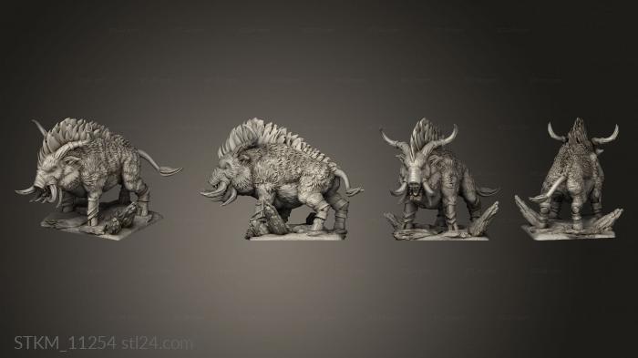 Figurines heroes, monsters and demons (RAZOR TUSK UNIT, STKM_11254) 3D models for cnc