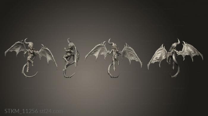 Figurines heroes, monsters and demons (Fantasy Harpy, STKM_11256) 3D models for cnc