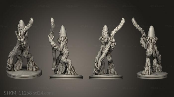 Figurines heroes, monsters and demons (MYCONID, STKM_11258) 3D models for cnc