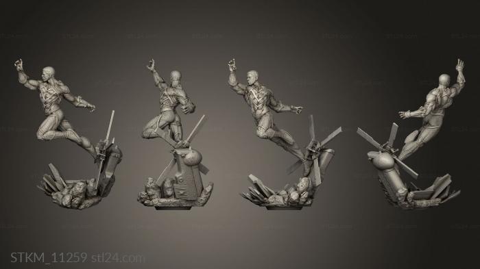 Figurines heroes, monsters and demons (BP vs CA Diorama ers Black Ref, STKM_11259) 3D models for cnc