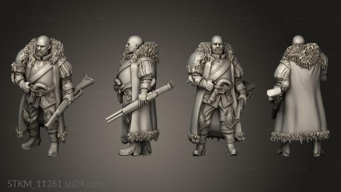 Figurines heroes, monsters and demons (Witch Hunters Hunter Captain, STKM_11261) 3D models for cnc