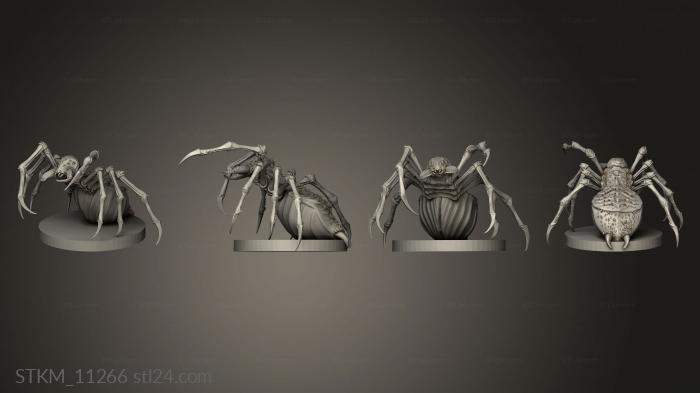 Figurines heroes, monsters and demons (Spiders, STKM_11266) 3D models for cnc