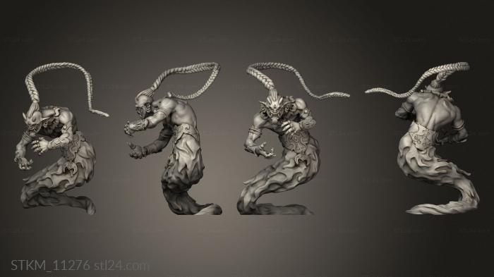 Figurines heroes, monsters and demons (Arabian Nights Razz Miraj, STKM_11276) 3D models for cnc